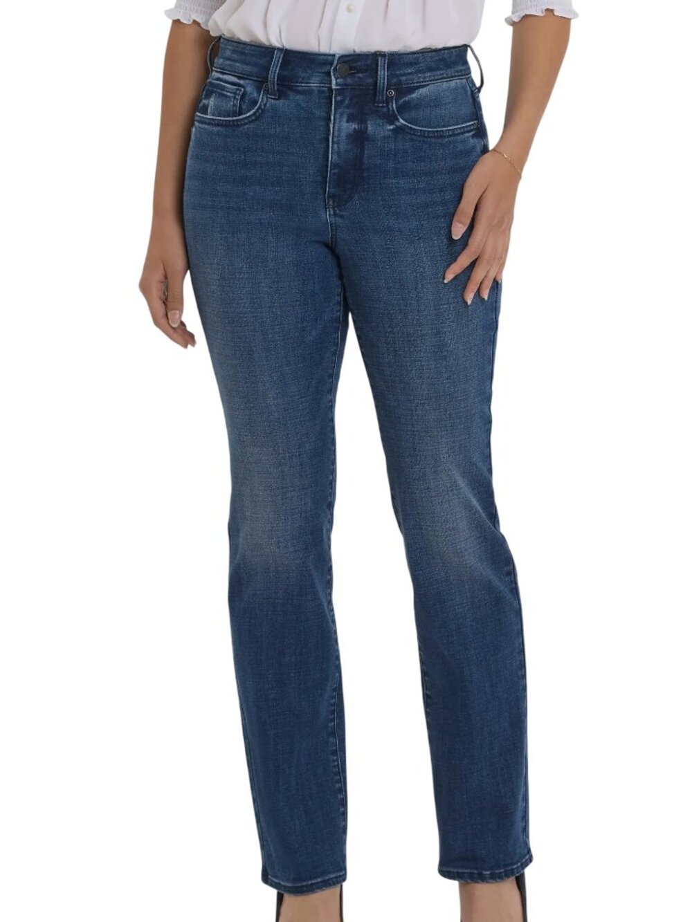 NYDJ Marilyn Straight Leg Lift Tuck Stretch Jeans in Moonlight